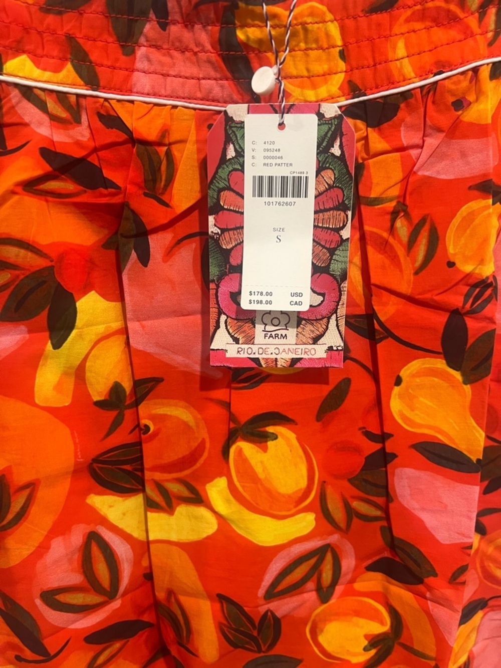 Farm Rio Tiered Flare-Hem Printed Midi Skirt -NWT - Picture 4 of 4